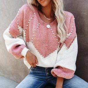 Vivianna Embellished Chenille Sweater (Small)